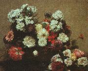 Henri Fantin-Latour Still Life with Flowers  2 oil painting on canvas